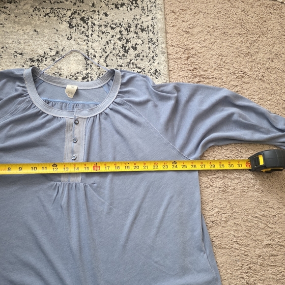 We The Free Boho Peasant Longsleeve Womens S Blue Cotton Blend Cottagecore - Picture 7 of 7